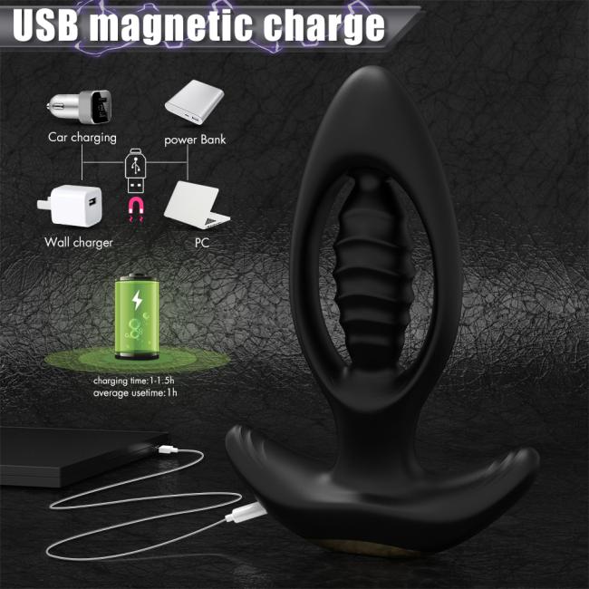 Wireless remote controlled powerful patting anal vibrator butt plug anal sex toys adults for woman man