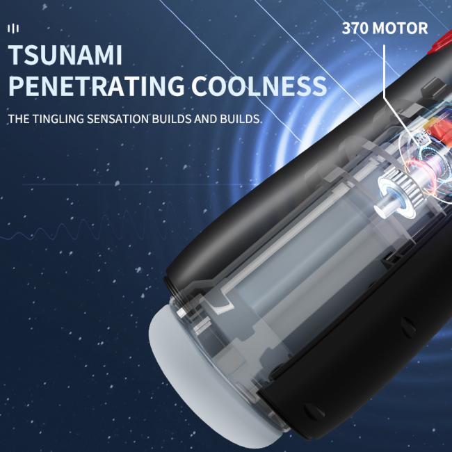 Men's masturbation toy with suction, vibration, telescopic heating and drying, multi-functional masturbation device, adult sex t