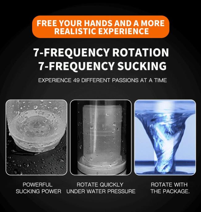 100% waterproof Automatic Sucking Male masturbator telescopic rotating intelligent masturbator Vibrating Male Sex Toys For Men