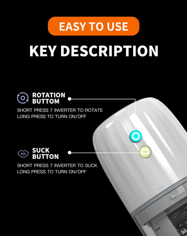 100% waterproof Automatic Sucking Male masturbator telescopic rotating intelligent masturbator Vibrating Male Sex Toys For Men