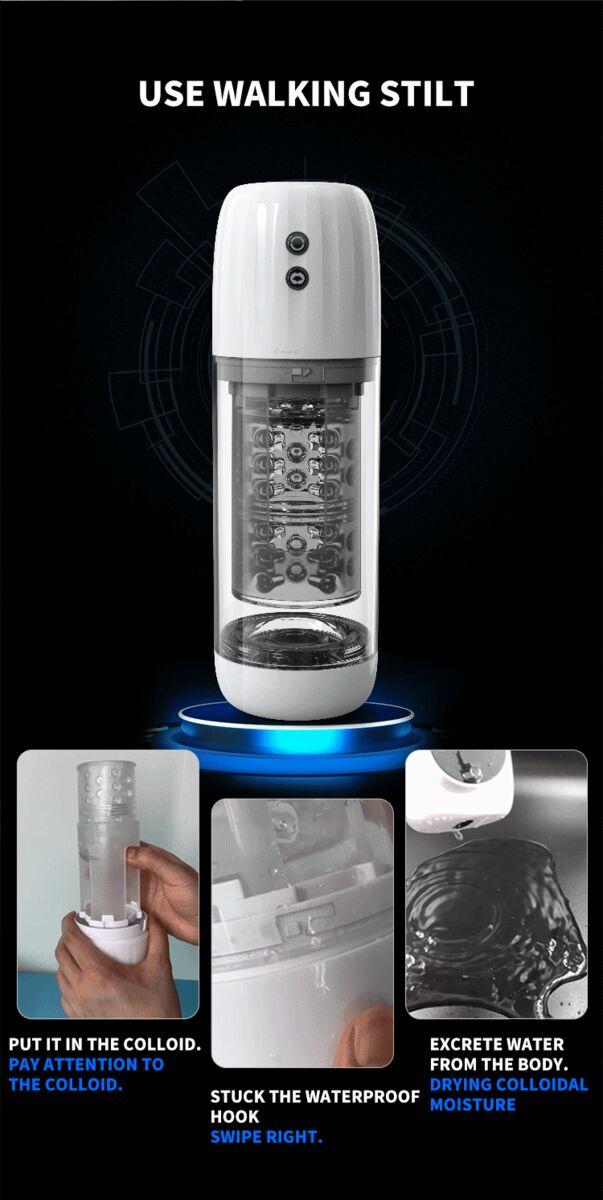 100% waterproof Automatic Sucking Male masturbator telescopic rotating intelligent masturbator Vibrating Male Sex Toys For Men