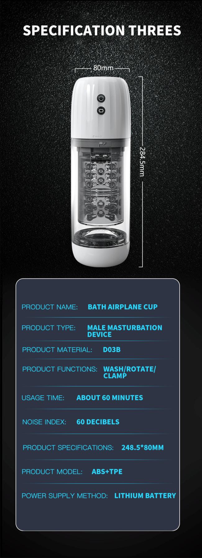 100% waterproof Automatic Sucking Male masturbator telescopic rotating intelligent masturbator Vibrating Male Sex Toys For Men