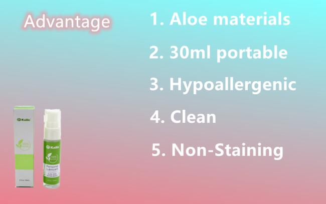 100%natural Personal lubricant aloe vera water-based lubricant Sex Cream Water Based Lubrication Oil Vagi 30ml