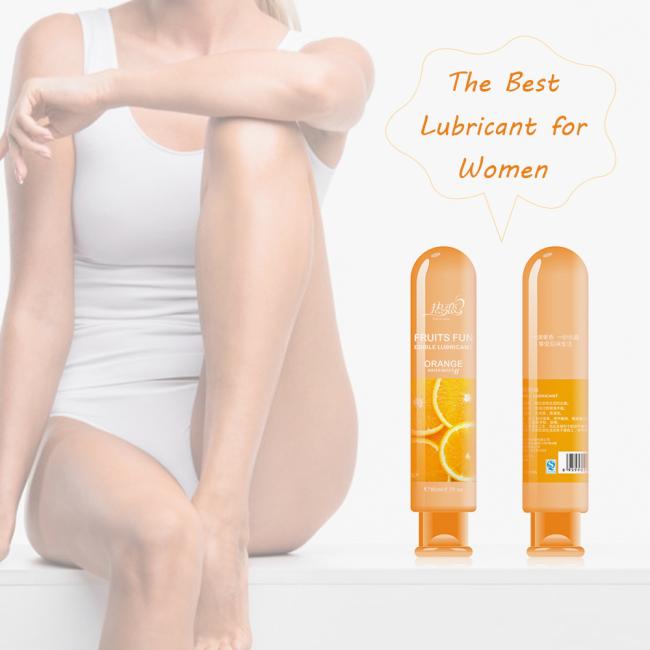 80ML Peach/Strawberry/Blueberry/Cherry/Orange Edible Flavor Water Based Lubricant Sex Anal Oral Gel Sex Lube For Couple Adult