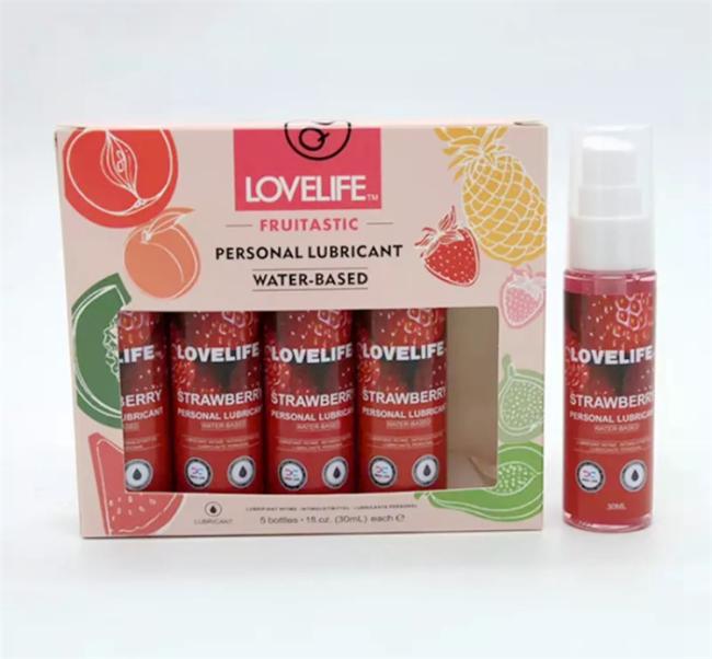 30ML Kailin Edible Fruit Flavor Strawberry Lubricant Water Based Sex Lube Edible Personal Lubricant