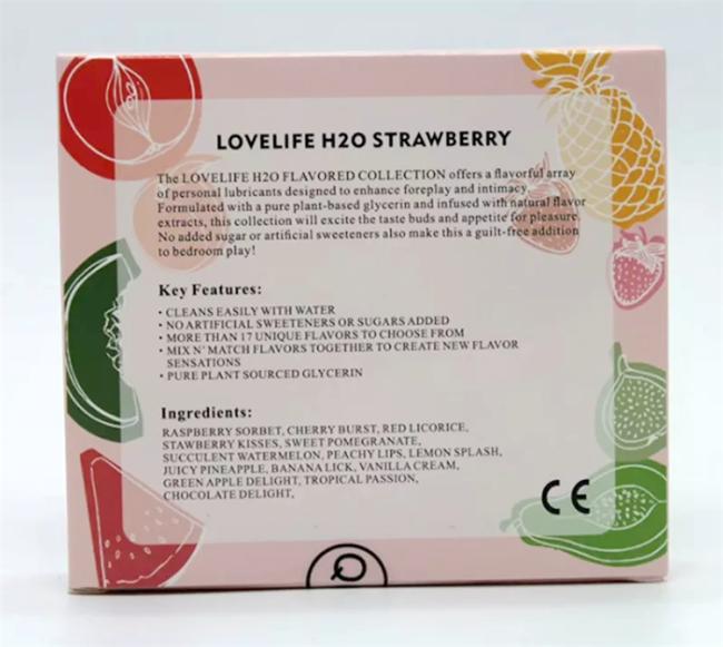 30ML Kailin Edible Fruit Flavor Strawberry Lubricant Water Based Sex Lube Edible Personal Lubricant