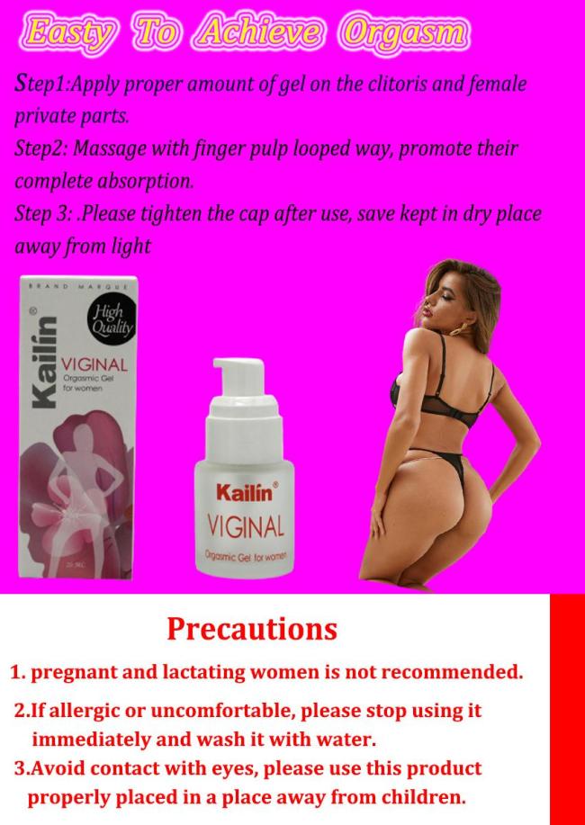 Female vaginal orgasm gel enhances G-spot female libido enhances vaginal arousal sex