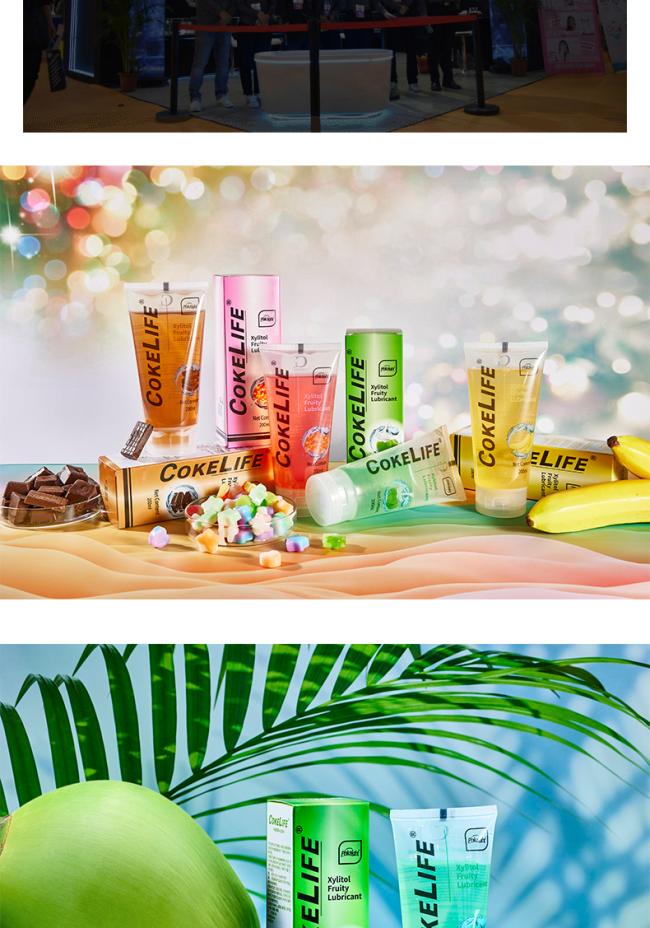 Sex Lubricant Water Base Long lasting Lube Sex Gel coconut Flavor Fruit Lubricante