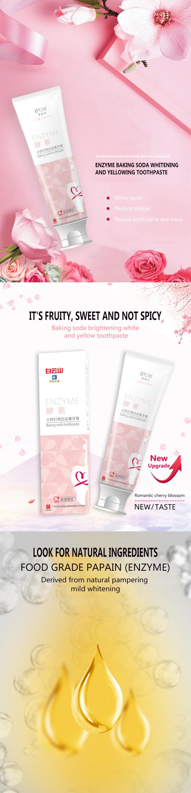 OEM/ODM whitening flavoured hydroxyapatite toothpaste