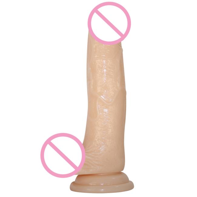 TPE masturbation dildo extended thick dildo anal penis dildo adult sex toys colorful transparent penis female masturbation toy