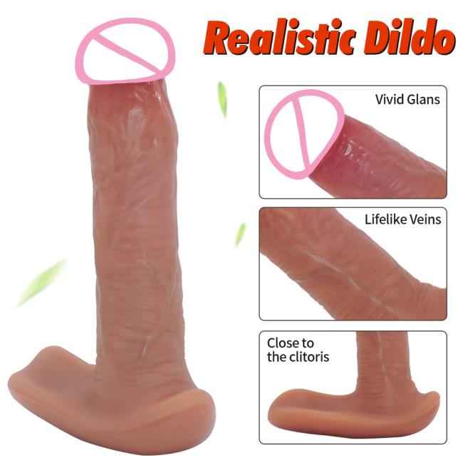 Super Strong Telescopic Heating Big Realistic Huge Wearable Dildo Vibrator Sex Toys for Women
