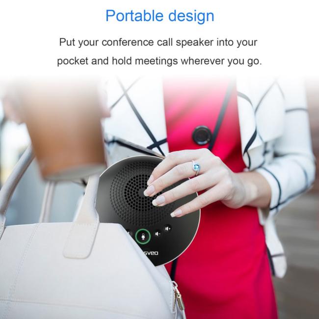 USB Bluetooth Conference Speakerphone for Skype Video Conferencing