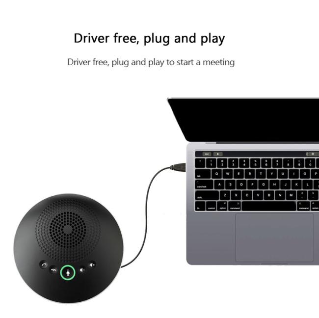 Omni Directional USB Wireless Conference Speakerphone Microphone with 4 Meters Pickup Range