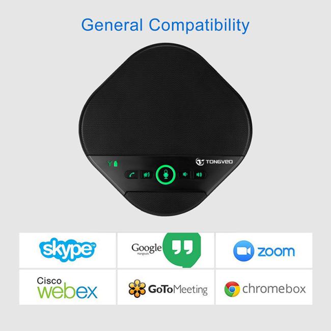 Video Conference Speakerphone Microphone with USB 5.8g Wireless Speakerphone