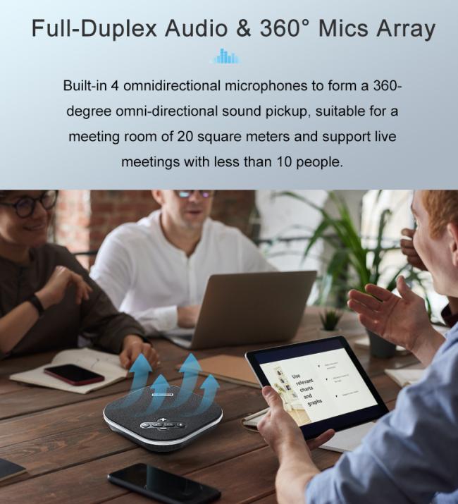 Tevo-Na200b New Arrival Daisy Chain Bluetooth Speakerphone USB2.0 Bluetooth Speakerphone for Conference Room