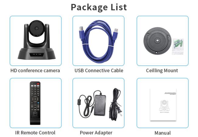 4K USB HD Video Conference Camera with 138 Degree Field of View