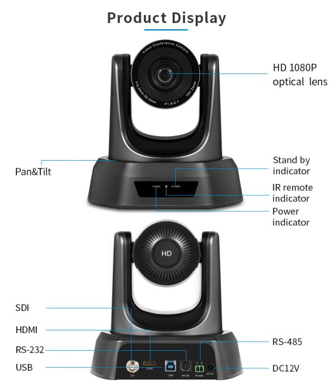 1080P USB HD PTZ Video Conferencing Camera USB HD Video Conference Camera for Skype