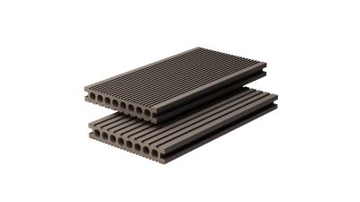 China Waterproof Hollow Composite Decking 150 X 25 Synthetic Black Composite Decking Boards for sale