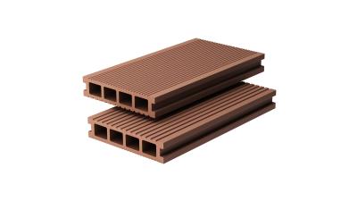 China 2200mm 150 X 30 Hollow Composite Decking Eco Friendly Double Sided Decking Boards for sale