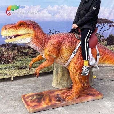 China Children 110/220VAC Animatronic Walking Dinosaur Rides Electric Ride T Rex for sale