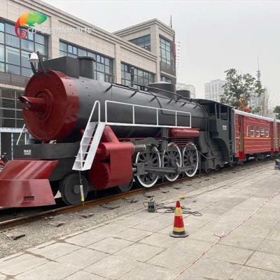 China Playground Exhibition Plaza Decorative Metal Train Rust Resistance for sale