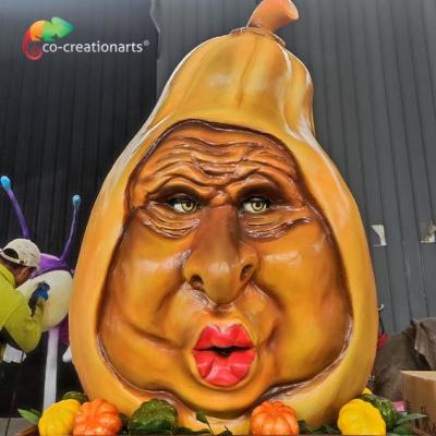 China 0.8 Meters Height Animatronic Pumpkin Head Face Detachable For Amusement Park for sale