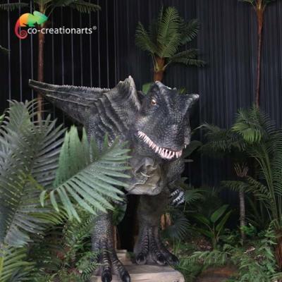 China Dinosaurios Animatronic de tamaño natural con el sótano de la pista para el parque de atracciones en venta