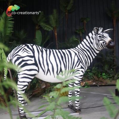 China Simulated Moveable Zebra Realistic Animatronic Animals For Zoo Exhibition Amusement Park for sale