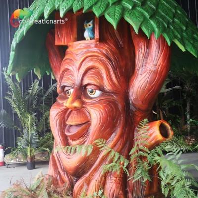 China Amusement Park Customized Animatronic Talking Tree 3m Height for sale