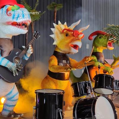 China Customized Animatronic Dinosaur Band For Amusement Park for sale