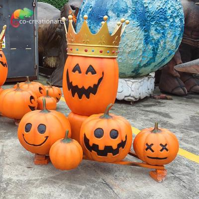 China High Performance Fiberglass Animatronic Weatherproof Pumpkin Decoration Halloween Festival for sale