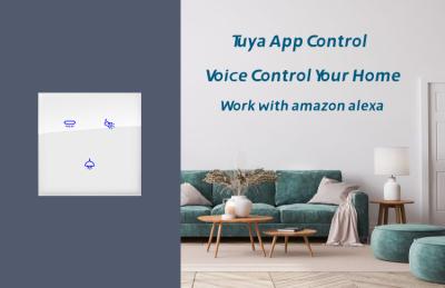 China Smart Home Tuya Zigbee Smart Switch Panel Works With Amazon Alexa Voice Speaker for sale