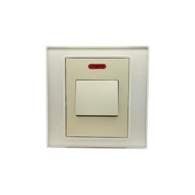 China 45a Electrical Wall Switch Mechanic  Champagne Color 86mm Size for sale