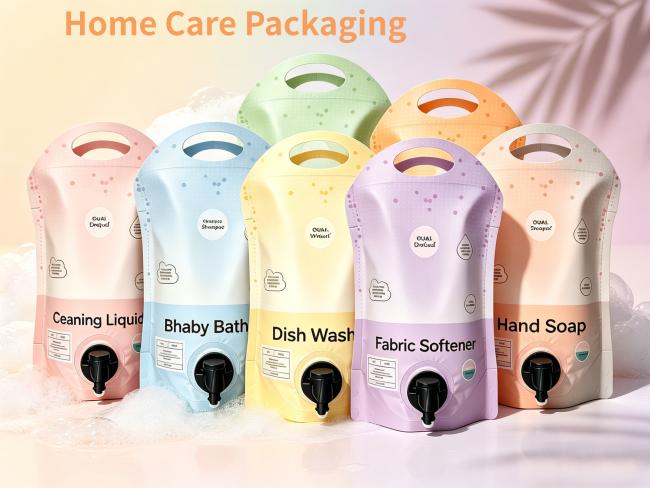 Corrosion Resistant Home Care Packaging Pouch Laundry Detergent Eco Friendly Packaging With Valve 0