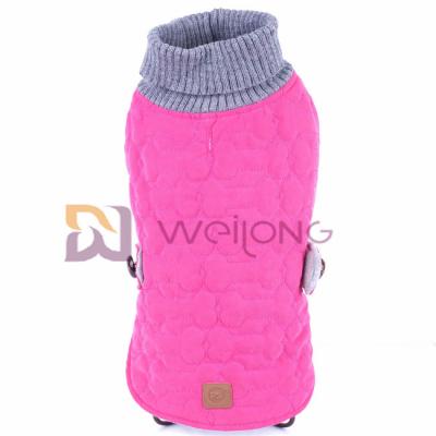 China Polyester Wadding Collar Knitted Dog Jumpers Sweater WMT For Dog Warm for sale