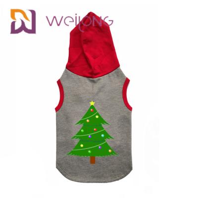 China Customized Autumn And Winter Christmas Pet Hoodie Cat And Dog Clothes for sale