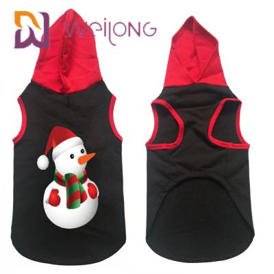 China Cute Christmas Fashion Style Pet Hoodie CVC Dog Cat Winter Clothes for sale