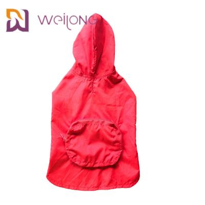 China Velcro Opening Pet Raincoat Bag Mesh Lining Xl Dog Raincoat for sale