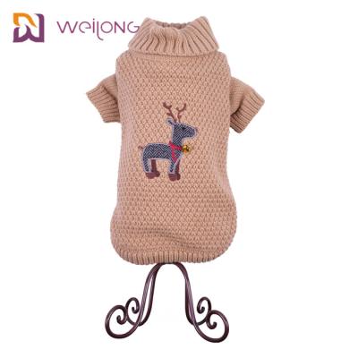 中国 帽子によって編まれる犬のジャージのジャンパーが付いている羊毛犬のパーカーのセーターの上昇温暖気流 販売のため