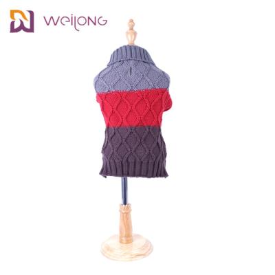 China Color Matching Pet Clothing Customized ISO9001 WMT Knitted Dog Jumpers for sale