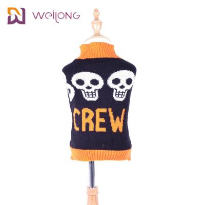 China Acrylic Halloween Pet Clothing Customized BSCI Knit Pet Sweater for sale
