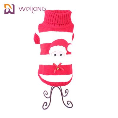 中国 ねじられた暖かいタートル・ネック ケーブルのニットの子犬のクリスマスのセーターはパッチを刺繍した 販売のため