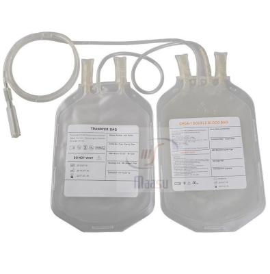 China Sterile Adult Blood Collection Bags , CPDA-1 Double Blood Bag for sale