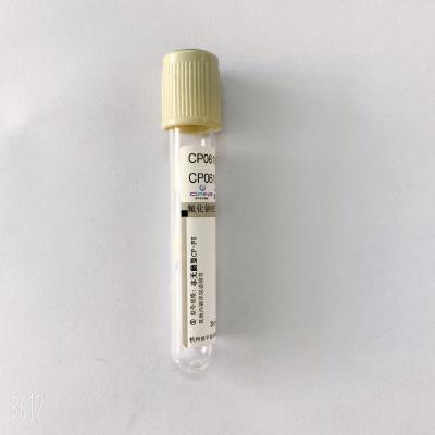 China Blood Sugar Pediatric  BD vacuum blood colletion tube Blood Collection Tubes Grey Cap for sale