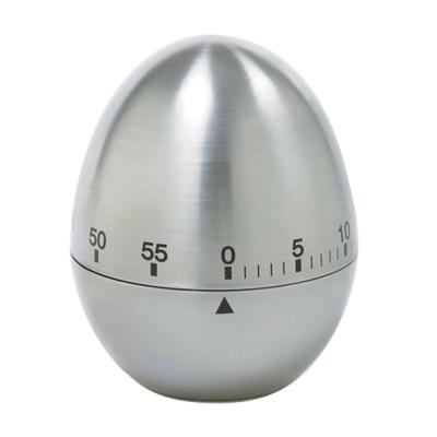 China Egg Timer Creative Home Kitchen Stainless Steel Egg 60 Minute Countdown Cooking Timer for sale