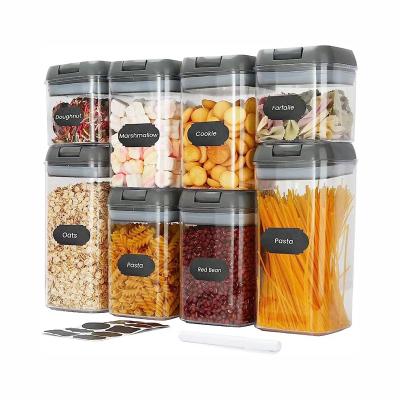 China BPA-free 8 Pcs Set Clear Plastic Mini Storage Containers with Easy Lock Lids for sale