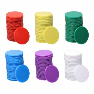 China Small Plastic Learning Counters Disks Chip Counting Discs Markers Poker Chips Game Tokens for Math Practice for sale