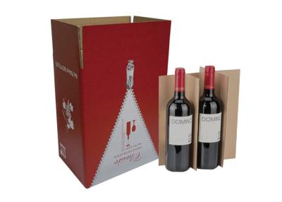 China Blue Sustainable Corrugated Wine Gift Boxes Matt Lamination OEM Service for sale