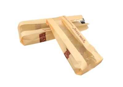 China Recyclable Kraft French Bread Baguette Bags Environmental Protection for sale