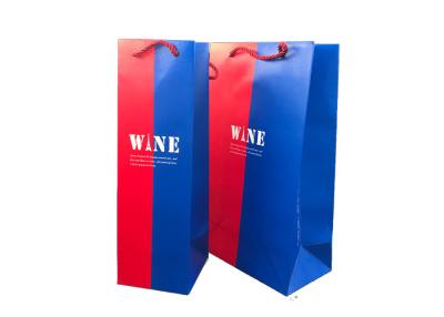 China Decorative Fancy Double Wine Bottle Gift Boxes Customized Logo Printing for sale